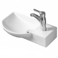 Раковина CeramaLux 45 7947BL Белая — фото 1, Мини-раковины