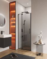 Душевая дверь CEZARES SLIDER-B-1-70/80-C-NERO — фото 1, Душевые двери в нишу