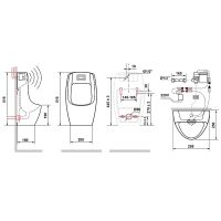 Товар: Писсуар Laguraty Sensor 560X Белый - фото 2 Писсуар Laguraty Sensor 560X Белый — фото 2, Писсуары
