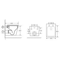 Комплект унитаза с инсталляцией Azario Teramo AZ-8010-1000+AZ-0052 с сиденьем Микролифт — фото 10, Комплекты унитаз + инсталляция