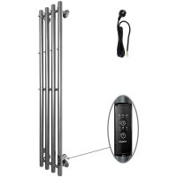 Электрический полотенцесушитель Altasan АргоЛюкс 120х21 АргоЛюкс12021Г Графит — фото 1, Электрические полотенцесушители