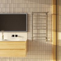 Электрический полотенцесушитель Aringa Бонди 100x50 AR03018CH с полкой Хром — фото 3, Электрические полотенцесушители