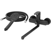 Смеситель для ванны Aringa Рейн AR02003BL универсальный Черный — фото 1, Смеситель для ванны