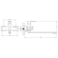 Смеситель для ванны Belz B613-7 B22613-7 универсальный Черный — фото 2, Для душа и ванны