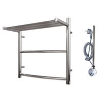 Товар: Полотенцесушитель электрический Point Афина PN04155PE П2 500x500 с полкой левый/правый, хром - фото 4 Полотенцесушитель электрический Point Афина PN04155PE П2 500x500 с полкой левый/правый, хром — фото 4, Электрические полотенцесушители