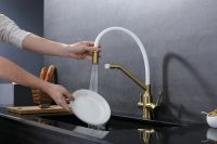 Смеситель для кухни Raglo R81.62.03 Золото матовое Белый — фото 16, Смесители для кухни