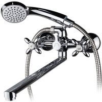 Смеситель для ванны Melodia della vita Retro MDV32341 универсальный Хром — фото 1, Смеситель для ванны