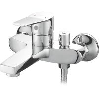 Смеситель для ванны Ростовская Мануфактура Сантехники Boou B8246-3E Хром — фото 1, Для душа и ванны