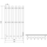 Электрический полотенцесушитель Melodia della vita Blues Electro 120х33 П6 MTRBLE12033 Хром — фото 2, Электрические полотенцесушители