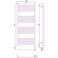 Товар: Электрический полотенцесушитель Сунержа Модус 3.0 1200x500 R 31-5701-1250 Черный матовый - фото 3 Электрический полотенцесушитель Сунержа Модус 3.0 1200x500 R 31-5701-1250 Черный матовый — фото 3, Электрические полотенцесушители