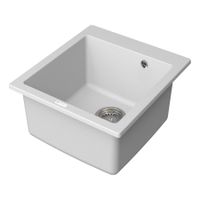 Мойка кухонная Point Моко 47 PN3006W, белый — фото 3, Кухонные мойки