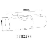 Держатель ручного душа Bond Черный матовый арт-BSH2288 — фото 4, Держатели для душа