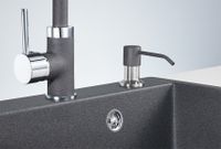 Granula-1403, ГРАФИТ (ЧЁРНО-СЕРЫЙ), ДОЗАТОР КУХОННЫЙ — фото 1, Дозаторы для кухонных моек