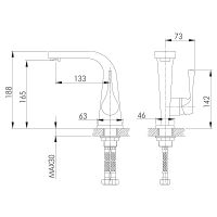Товар: Смеситель для раковины Rossinka RS34-12U Хром - фото 2 Смеситель для раковины Rossinka RS34-12U Хром — фото 2, Смесители для раковины