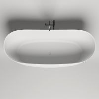 Ванна из искусственного камня Salini Noemi 185х80 101811SM Белая матовая — фото 2, Ванны из искусственного камня