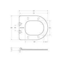 Товар: Крышка-сиденье CEZARES CZR-076-SC - фото 2 Крышка-сиденье CEZARES CZR-076-SC — фото 2, Унитазы, биде и писсуары. Крышки для унитазов