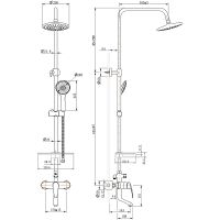 Товар: Душевая система Lemark Linara LM0462C Хром - фото 5 Душевая система Lemark Linara LM0462C Хром — фото 5, Душевые системы