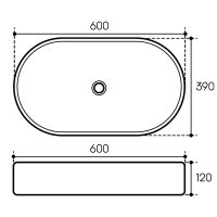 Раковина-чаша Aqueduto Espiral 60 ESP0210 Белая глянцевая — фото 7, Раковины накладные