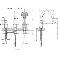 Товар: Смеситель на борт ванны Gessi Emporio Via tortona 18637#299 Черный матовый - фото 2 Смеситель на борт ванны Gessi Emporio Via tortona 18637#299 Черный матовый — фото 2, Смесители на борт ванны