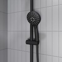 Душевая система Iddis Ray RAYMS3Fi76 Черная матовая — фото 4, Душевые системы