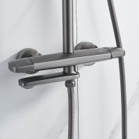 Душевая система Rose R39T R3936T Оружейная сталь — фото 11, Душевые системы