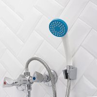 Смеситель для ванны Ростовская Мануфактура Сантехники SL119-143 универсальный Хром — фото 5, Для душа и ванны