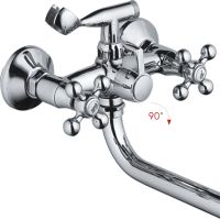 Товар: Смеситель для ванны Haiba универсальный Хром арт-HB2619-2 - фото 3 Смеситель для ванны Haiba универсальный Хром арт-HB2619-2 — фото 3, Смеситель для ванны