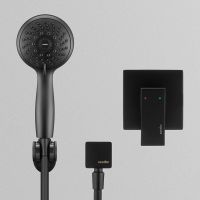 Смеситель для душа Swedbe Platta 5550B Черный матовый — фото 6, Смеситель для душа