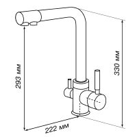 Смеситель для кухни Aquaton Руан 1AX004FCXX270 Терракот — фото 2, Смесители для кухни