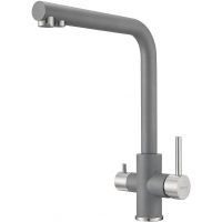 Смеситель для кухни Milacio Ultra MCU.553.GR Серый металлик — фото 7, Смесители для кухни