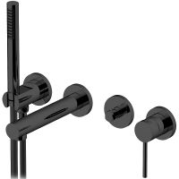 Смеситель для ванны Gattoni Circle One 9005/90NO Черный матовый — фото 1, Для душа и ванны