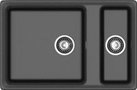 GRANFEST Мойка LEVEL 760K 1,5-чаши 760*500 черный арт.GF- — фото 2, Кухонные мойки