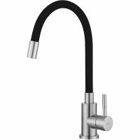 Смеситель для кухни ESKO Snake K44 B Нержавеющая сталь Черный — фото 1, Смесители для кухни