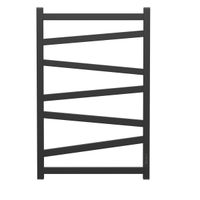 Полотенцесушитель электрический Point Феникс PN15858B П7 500x800, диммер справа, черный — фото 1, Электрические полотенцесушители