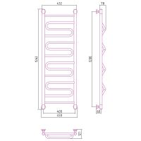 Товар: Водяной полотенцесушитель Сунержа Элегия+ 1200х400 00-0205-1240 Хром - фото 2 Водяной полотенцесушитель Сунержа Элегия+ 1200х400 00-0205-1240 Хром — фото 2, Водяные полотенцесушители
