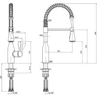Смеситель для кухни E.C.A. Flux Сталь арт-406218019EX — фото 2, Смесители для кухни