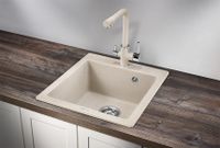 Granula-4651, ПИРИТ, кухонная мойка, кварц — фото 2, Кухонные мойки