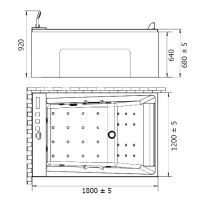 Товар: Акриловая ванна Orans 120x180 L 65105l0 с гидромассажем - фото 7 Акриловая ванна Orans 120x180 L 65105l0 с гидромассажем — фото 7, Акриловые ванны