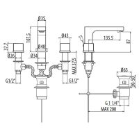 Товар: Смеситель для раковины Gattoni Kubik 2510025C0 Хром - фото 2 Смеситель для раковины Gattoni Kubik 2510025C0 Хром — фото 2, Смесители для раковины