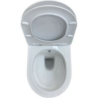 Товар: Унитаз биде Laguraty 038BW подвесной с сиденьем Микролифт - фото 2 Унитаз биде Laguraty 038BW подвесной с сиденьем Микролифт — фото 2, Подвесные унитазы