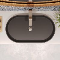 Раковина-чаша Aqueduto Espiral 60 ESP0240 Черная матовая — фото 7, Раковины накладные