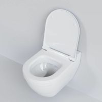 Унитаз Ambassador Nord 133T20001-132T20001S подвесной Белый глянцевый с сиденьем Микролифт — фото 3, Подвесные унитазы