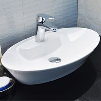 Раковина-чаша CeramaLux 61 Белая арт-9398 — фото 2, Раковины накладные