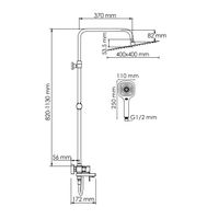 Товар: A177.119.065.087.CH Душевой комплект со смесителем - фото 3 A177.119.065.087.CH Душевой комплект со смесителем — фото 3, Душевые системы