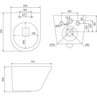 Комплект унитаза с инсталляцией Iddis Basic BASC010i73 с сиденьем Микролифт и клавишей смыва Хром — фото 3, Комплекты унитаз + инсталляция