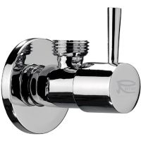 Запорный вентиль Remer 128L1212 Хром — фото 1, Комплектующие для туалета