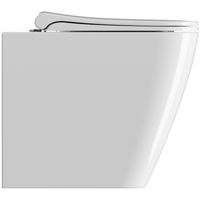 Товар: Унитаз GSI Nubes 961011 приставной без сиденья - фото 5 Унитаз GSI Nubes 961011 приставной без сиденья — фото 5, Приставные унитазы