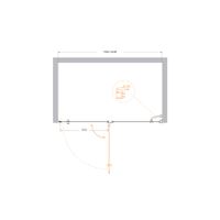 Товар: Душевая дверь CEZARES VERONA-W-B-12-120-P-Cr-R - фото 2 Душевая дверь CEZARES VERONA-W-B-12-120-P-Cr-R — фото 2, Распашные душевые двери