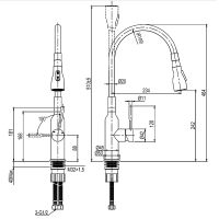 Смеситель для кухни Lemark Expert LM5082S-White Нержавеющая сталь Белый — фото 2, Смесители для кухни