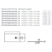 Душевой поддон из композитного материала Roca Terran 120x70 AP1014B02BC01400 Черный — фото 2, Душевые поддоны из искусственного камня